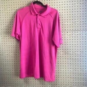 Slazenger Hot Pink Short Sleeve Collared Polo Shirt Golf Athleisure Casusal